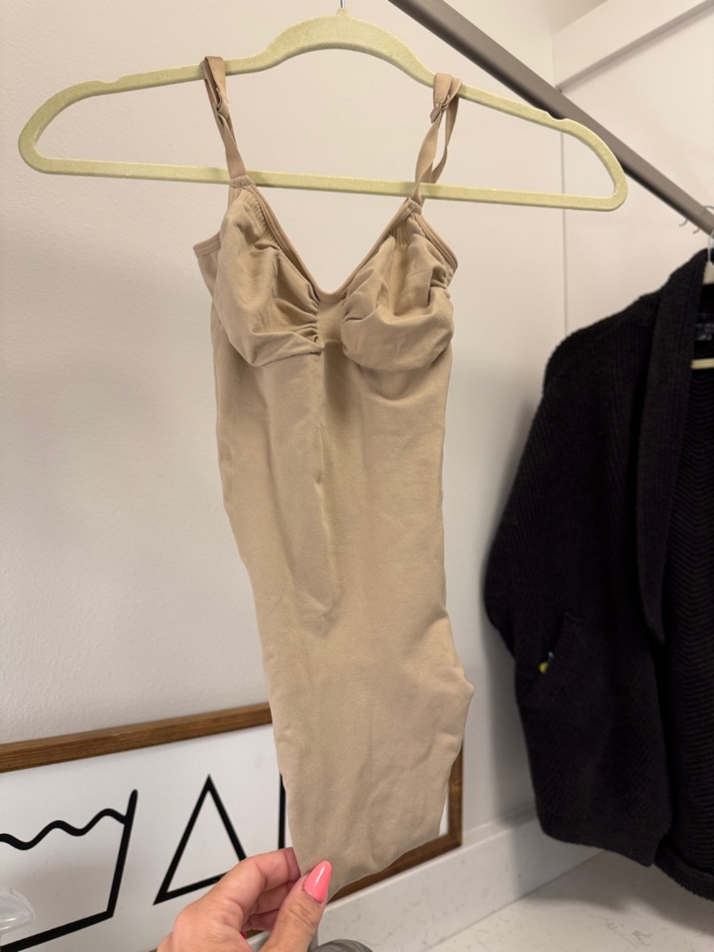 SKIMS Neutral Beige Stretch Bodysuit